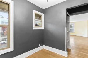 Corner space with gray walls and multiple windows. 2233 NW Flanders St APT 9, Portland, OR 97210. Spaces for rent by NWV Group.